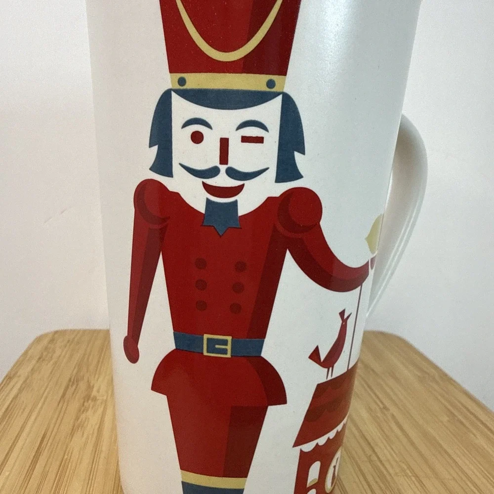 Large Tall Starbucks Coffee Mug Christmas Nutcracker Holiday Cup 2012